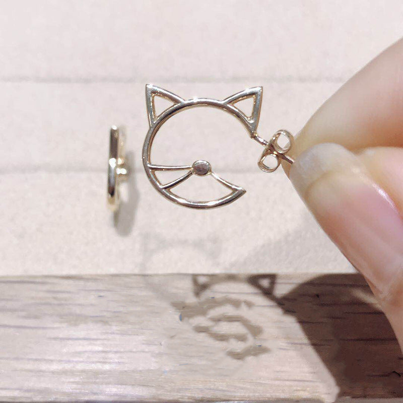 S925 Silver Cat Earrings