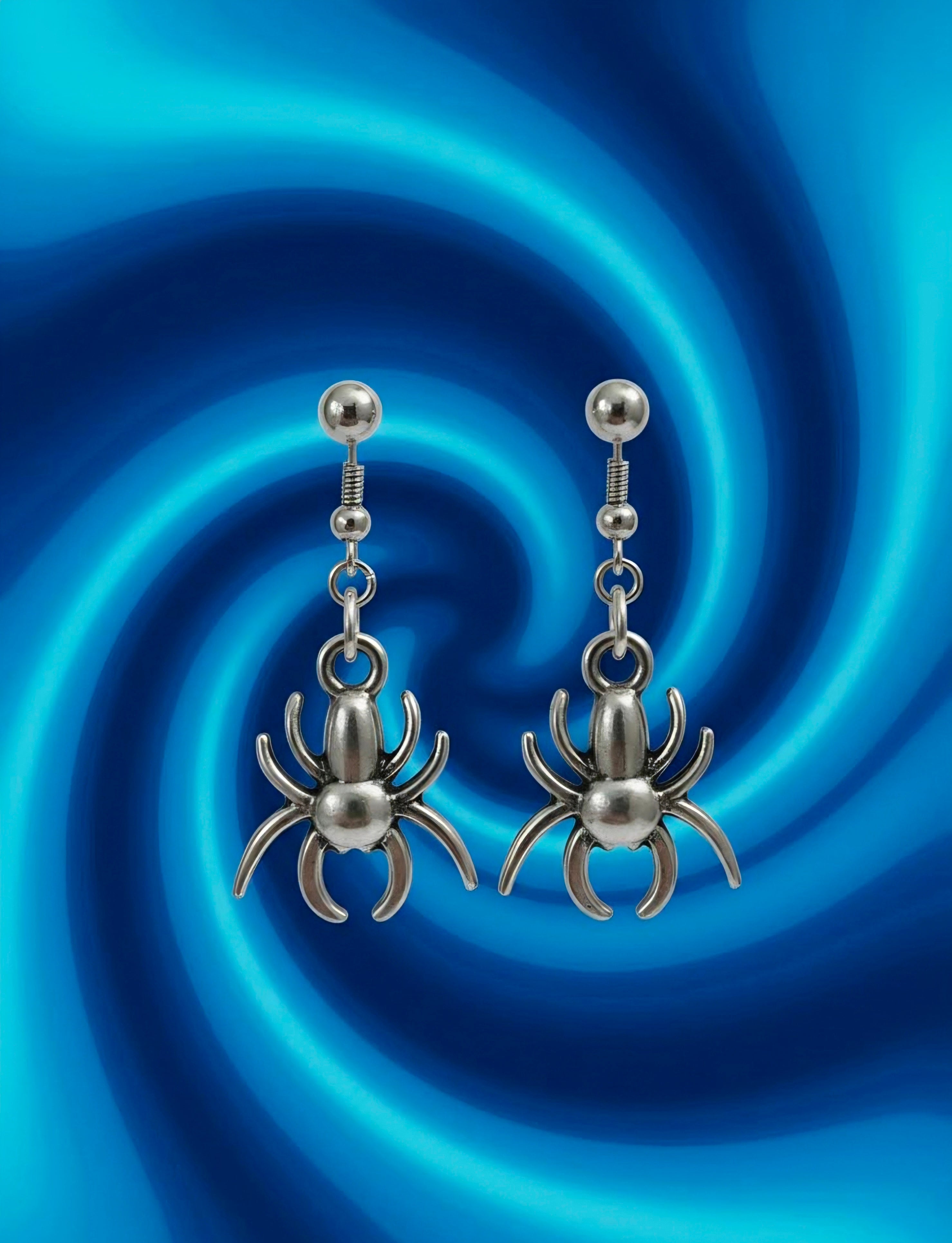 Hanging Spider Earrings