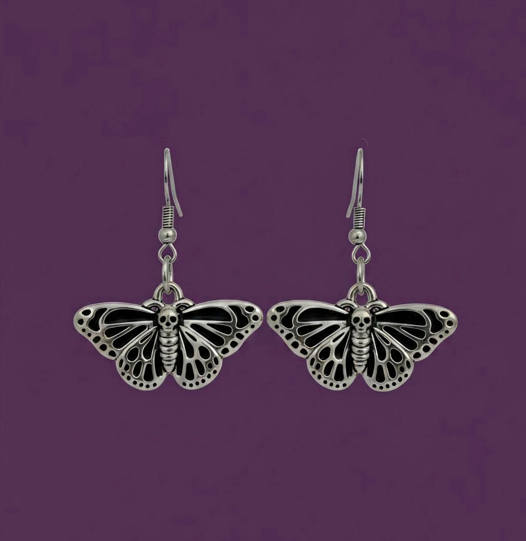 Moth Charm Earrings