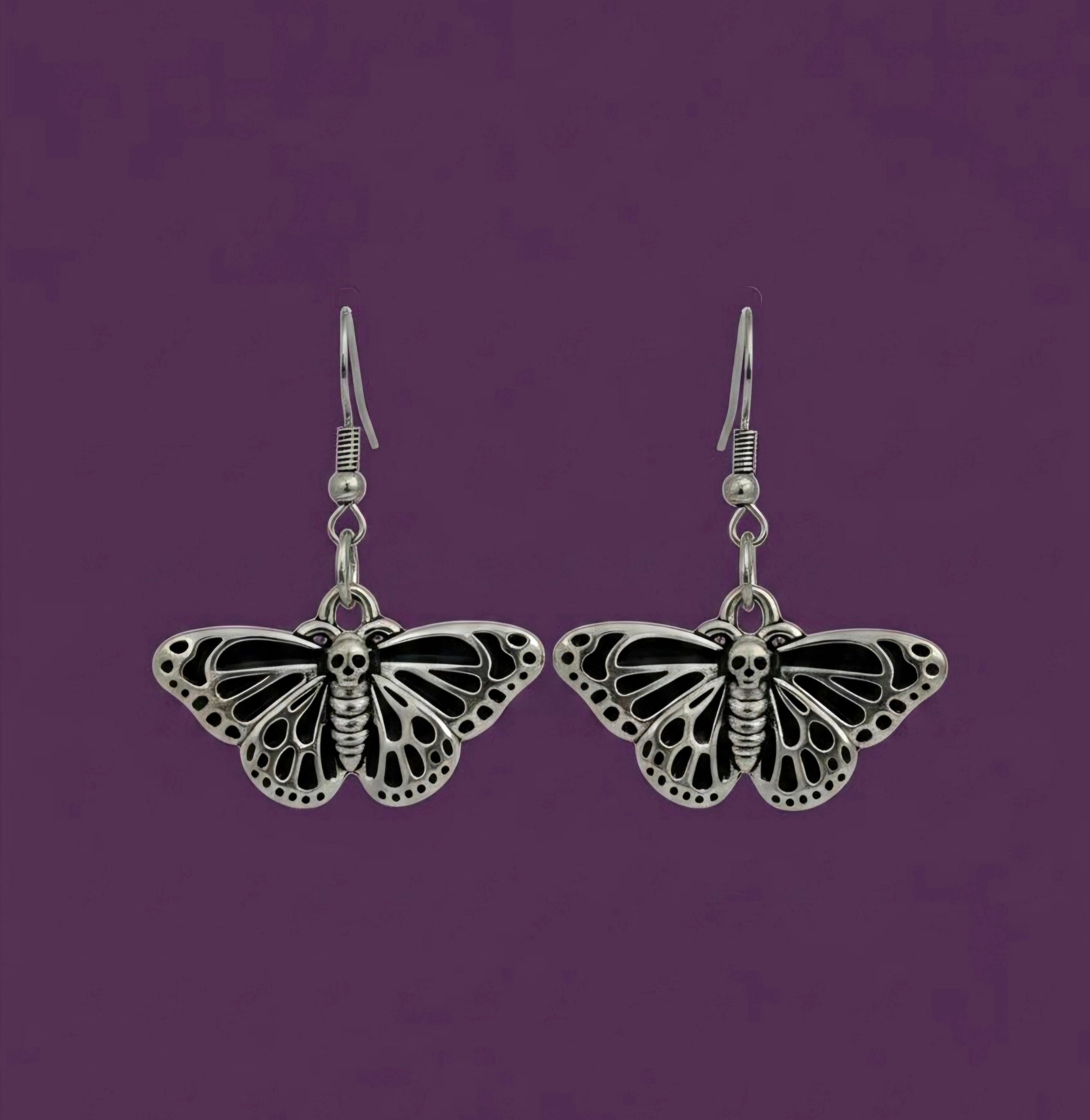 Moth Charm Earrings