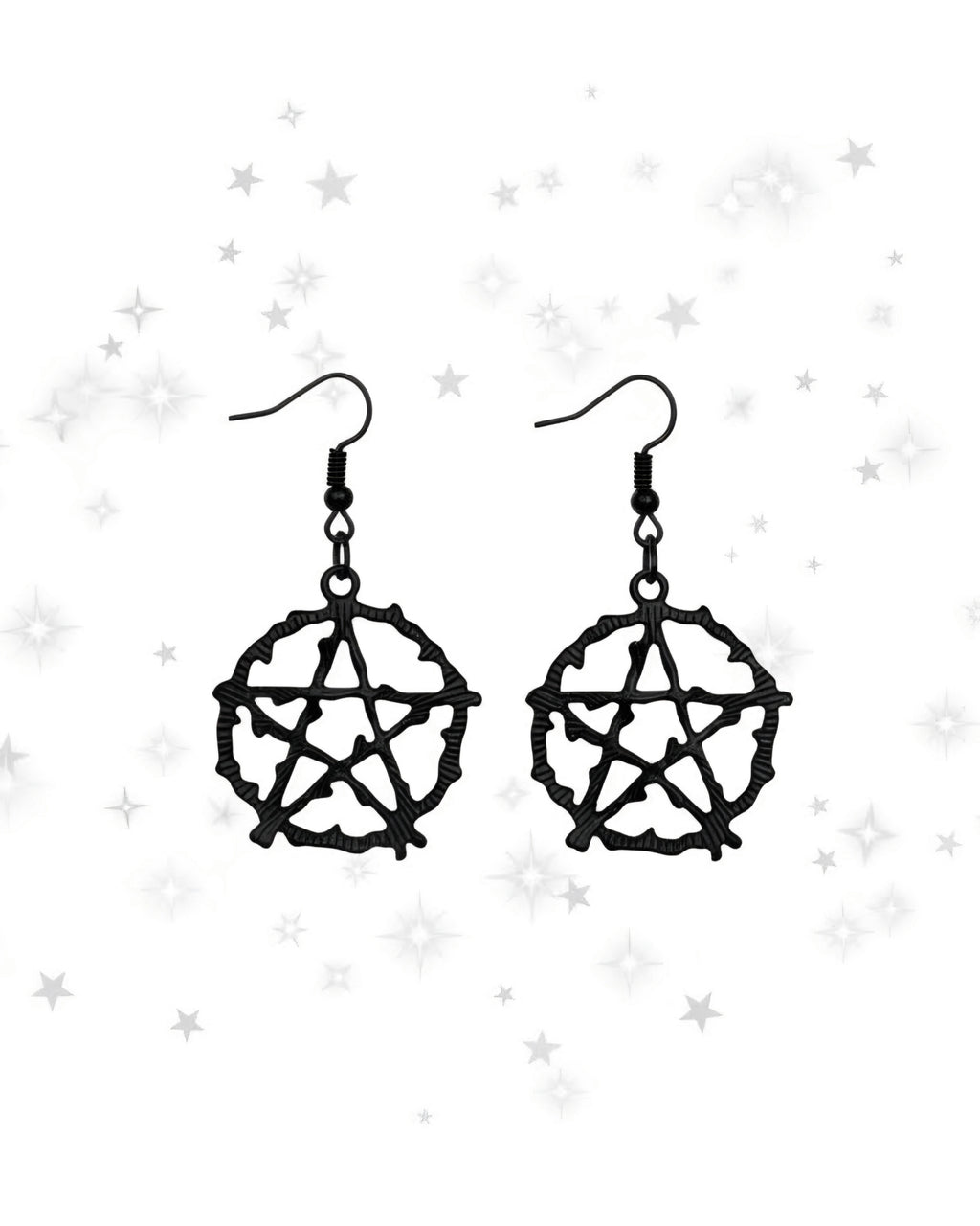 Pentagram Dangle Earrings