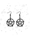 Pentagram Dangle Earrings