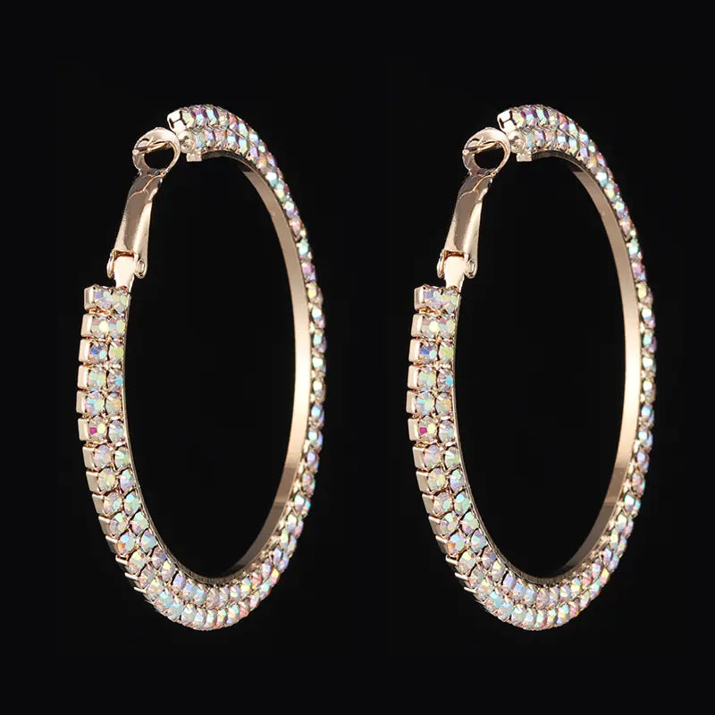 Crystal Hoop Earrings