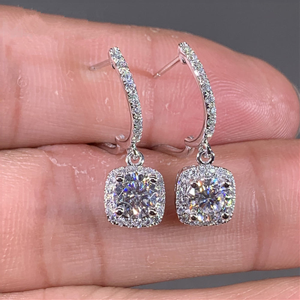 Luxury Square Zircon Earrings