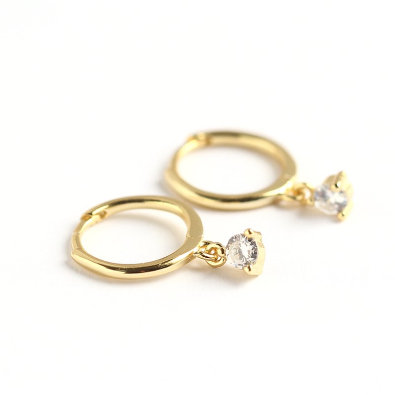 Luxury S925 Sterling Silver Diamond Earrings