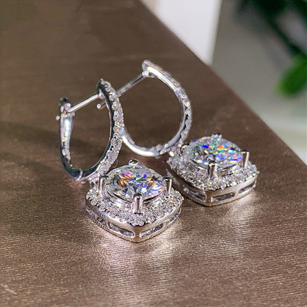 Luxury Square Zircon Earrings
