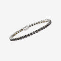 Moissanite GRA Certified Women's 7" Black Tennis Bracelet