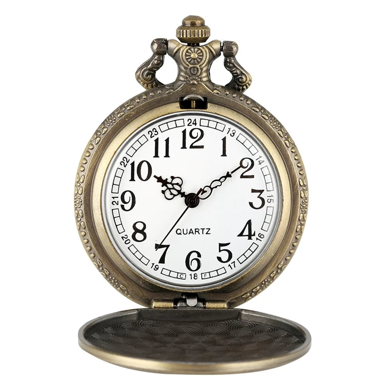 Black Motorcycle Pocket Watch