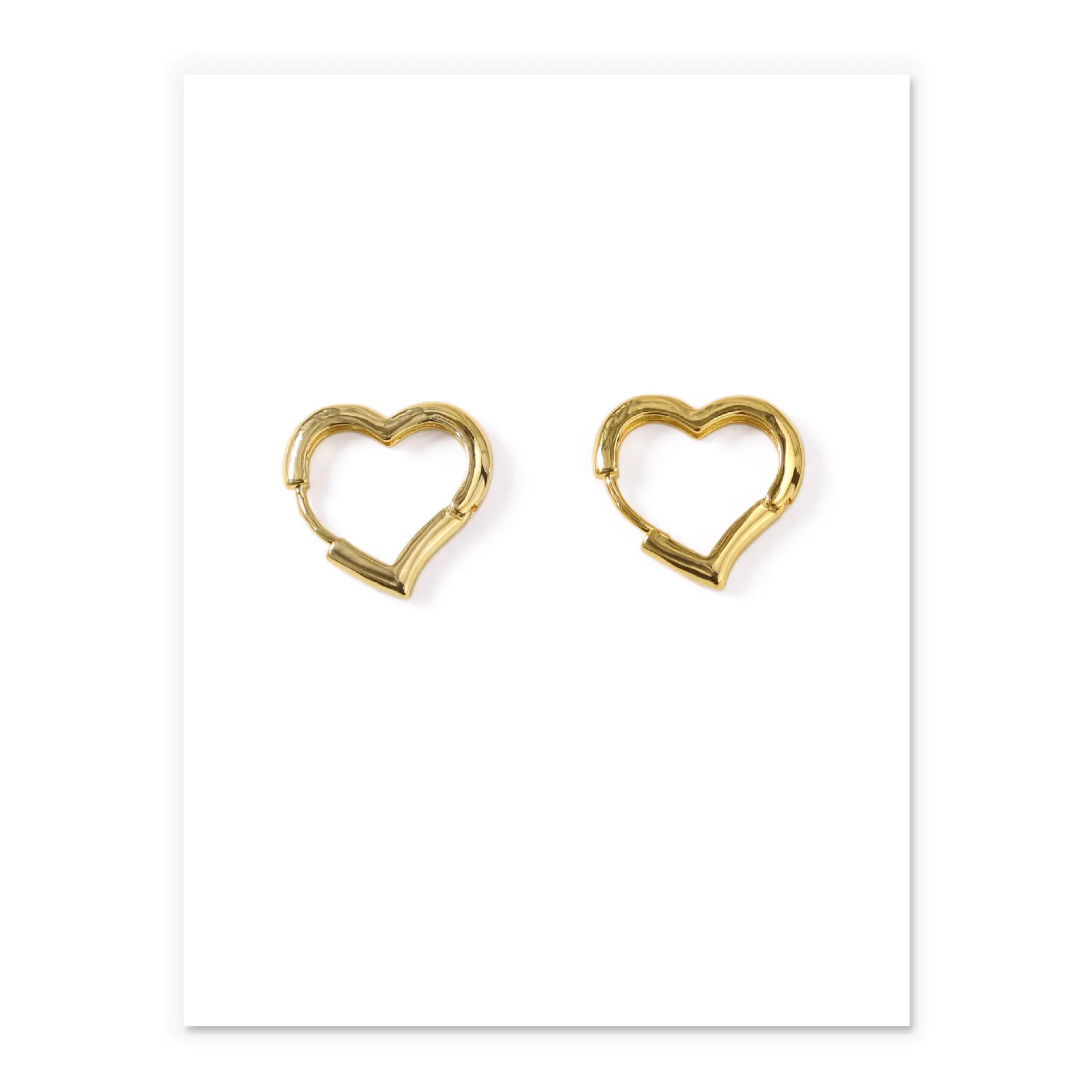 Minimalist Heart Earrings