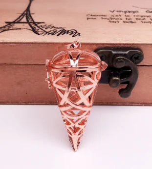 Glass Sphere Locket Necklace