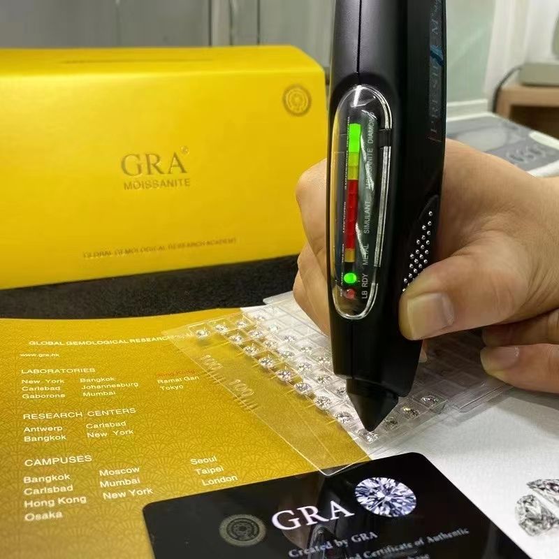 Moissanite GRA Certified Women's 7" Black Tennis Bracelet