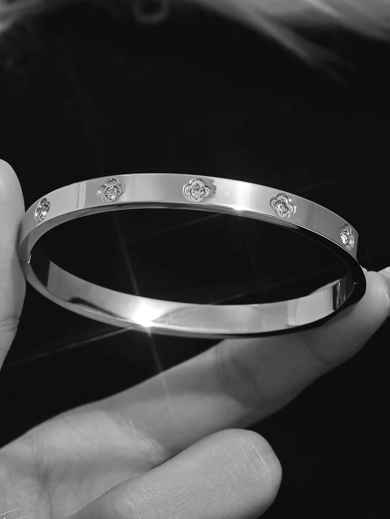 Chunky Silver Bangles