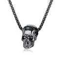 Goth Style Single Skull Chain Necklace