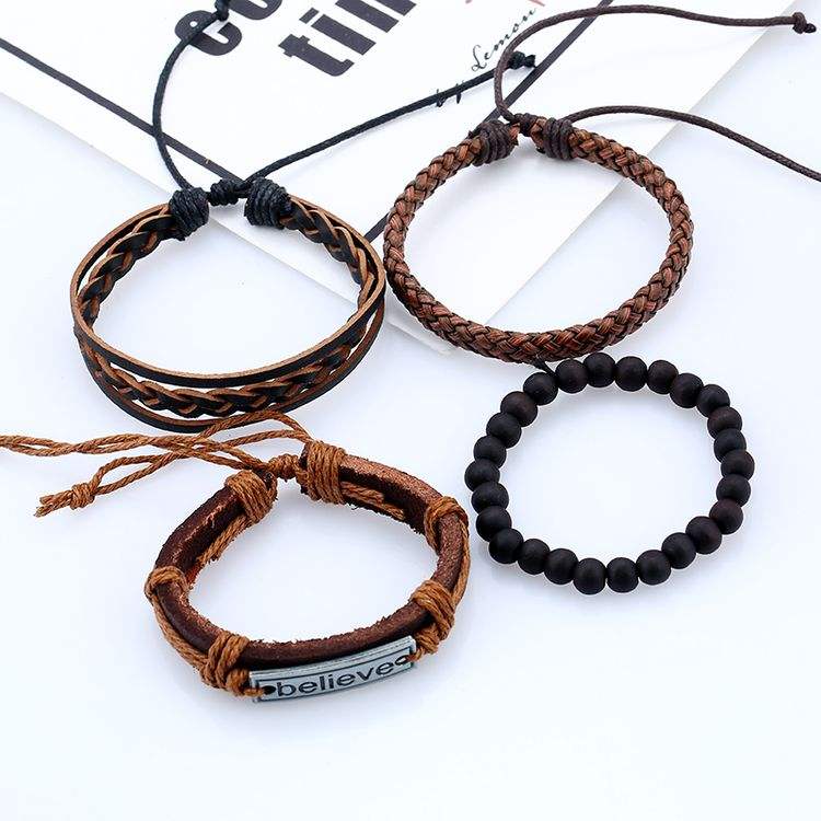 Leather Believe Faith Bracelets