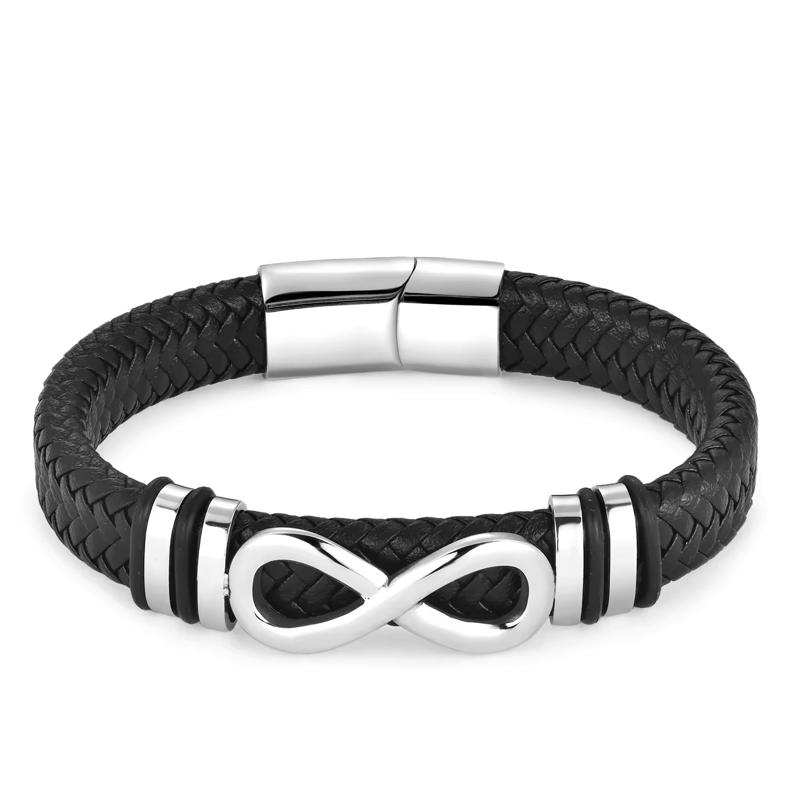 Infinity Loop Leather Bracelet