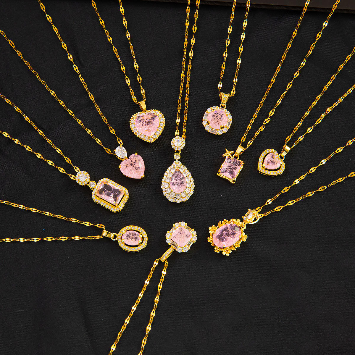 Pink Diamond Collarbone Chain