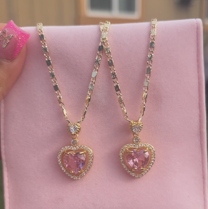 Pink Diamond Collarbone Chain