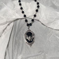 Goth Punk Style Beaded Chain with Pendant