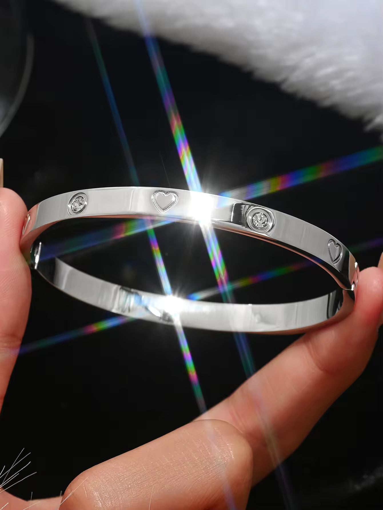 Chunky Silver Bangles