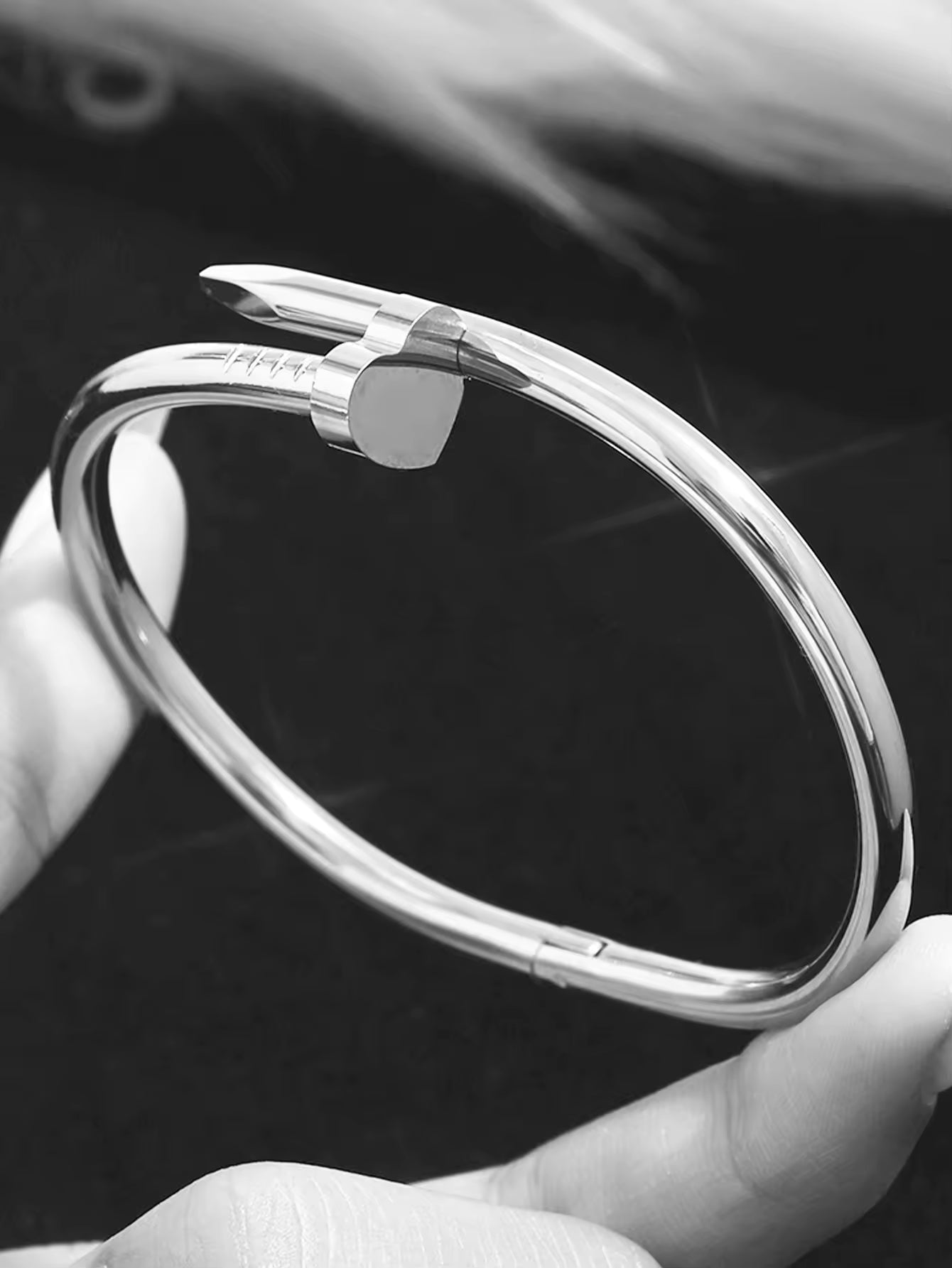 Chunky Silver Bangles