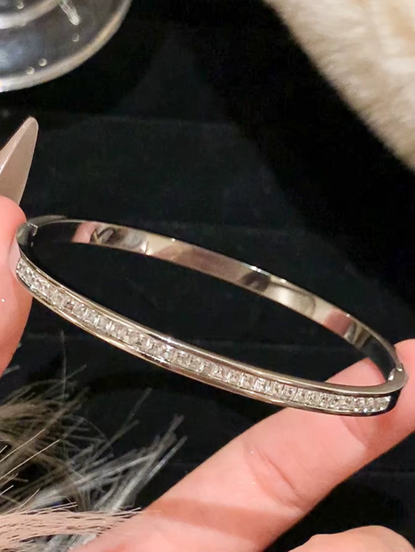 Chunky Silver Bangles