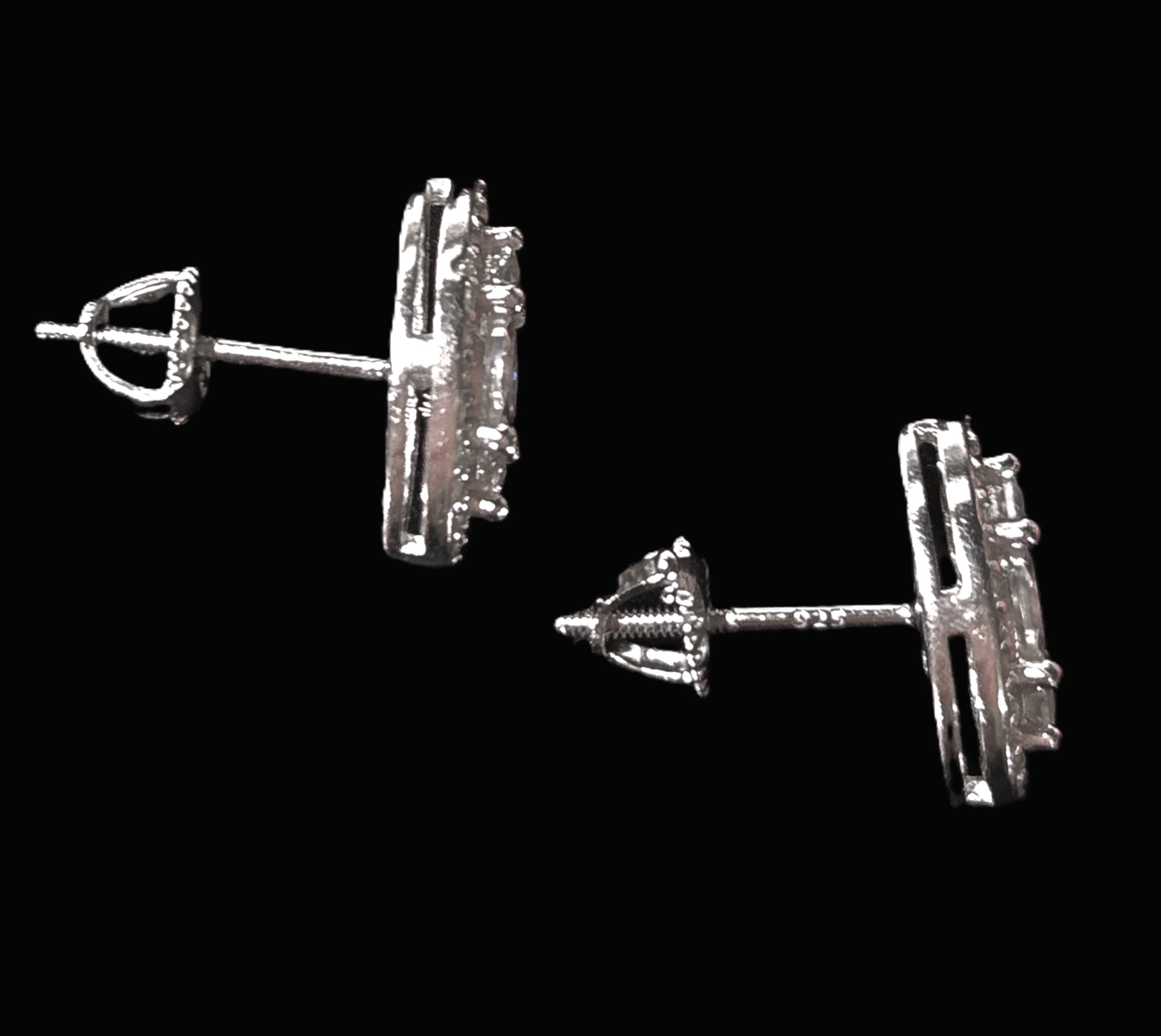 GRA Certified Moissanite Marquise Earrings