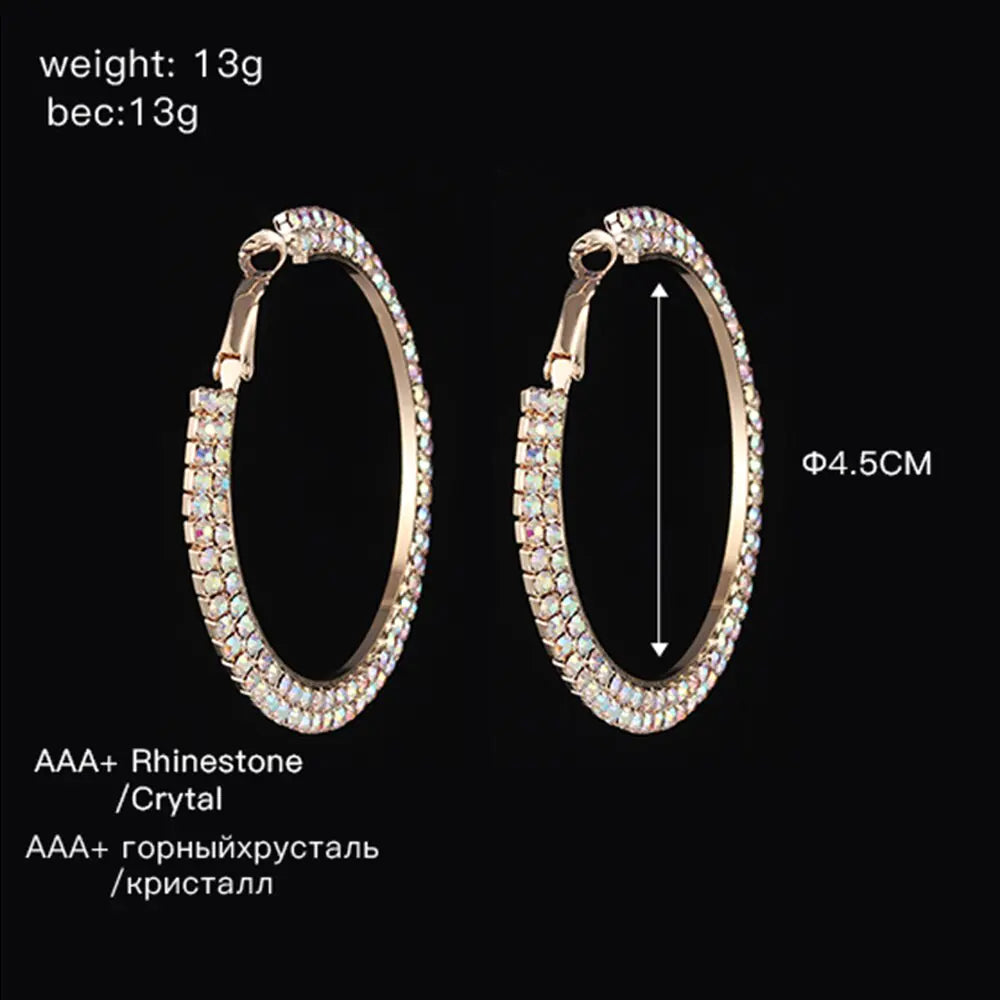 Crystal Hoop Earrings