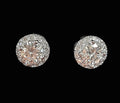 GRA Certified Moissanite Stud Earrings 1/2 CT