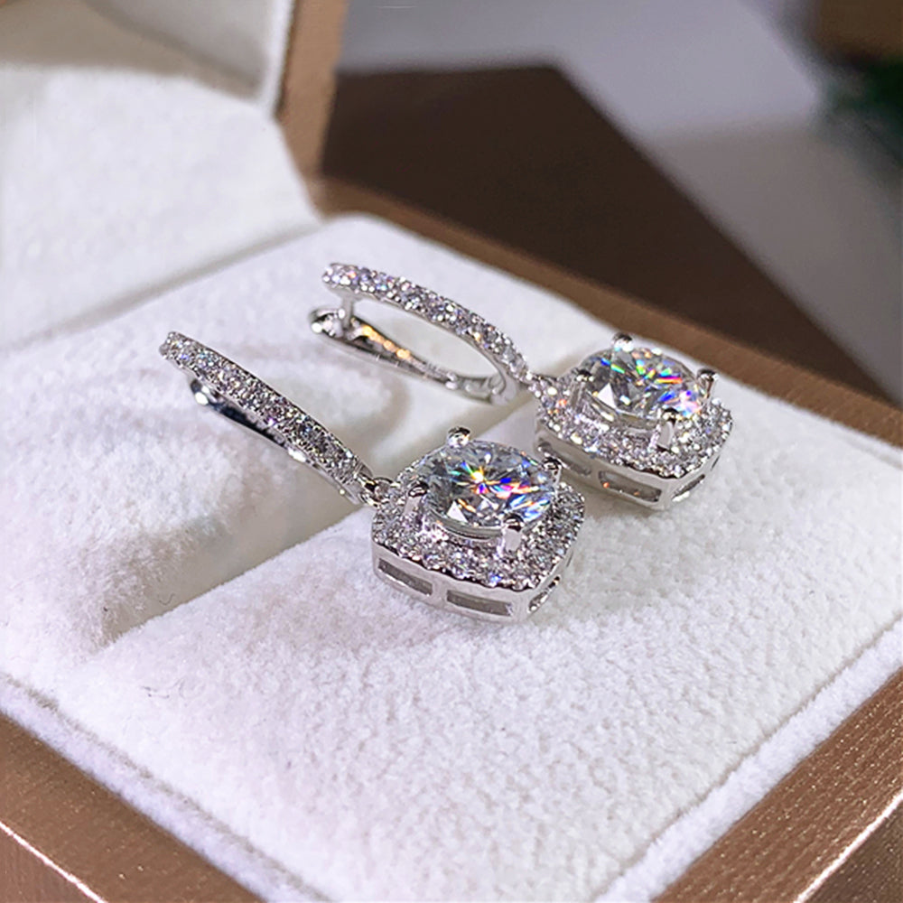 Luxury Square Zircon Earrings
