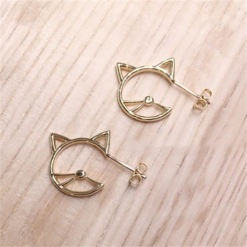 S925 Silver Cat Earrings
