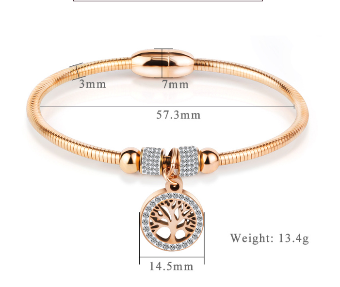 Tree of Life Cross Bracelet
