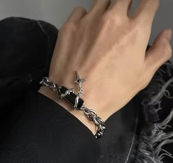 Black Zircon Star Bracelet