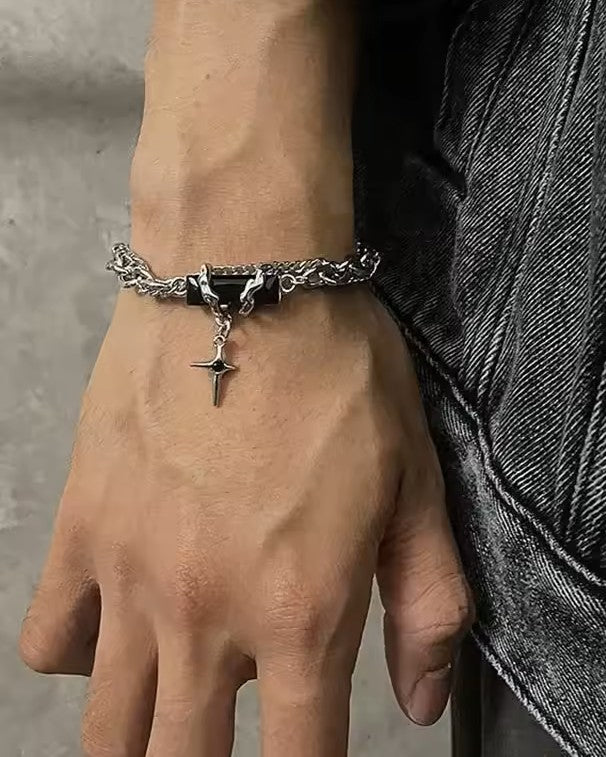 Black Zircon Star Bracelet