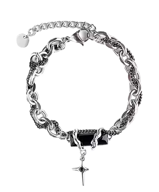 Black Zircon Star Bracelet