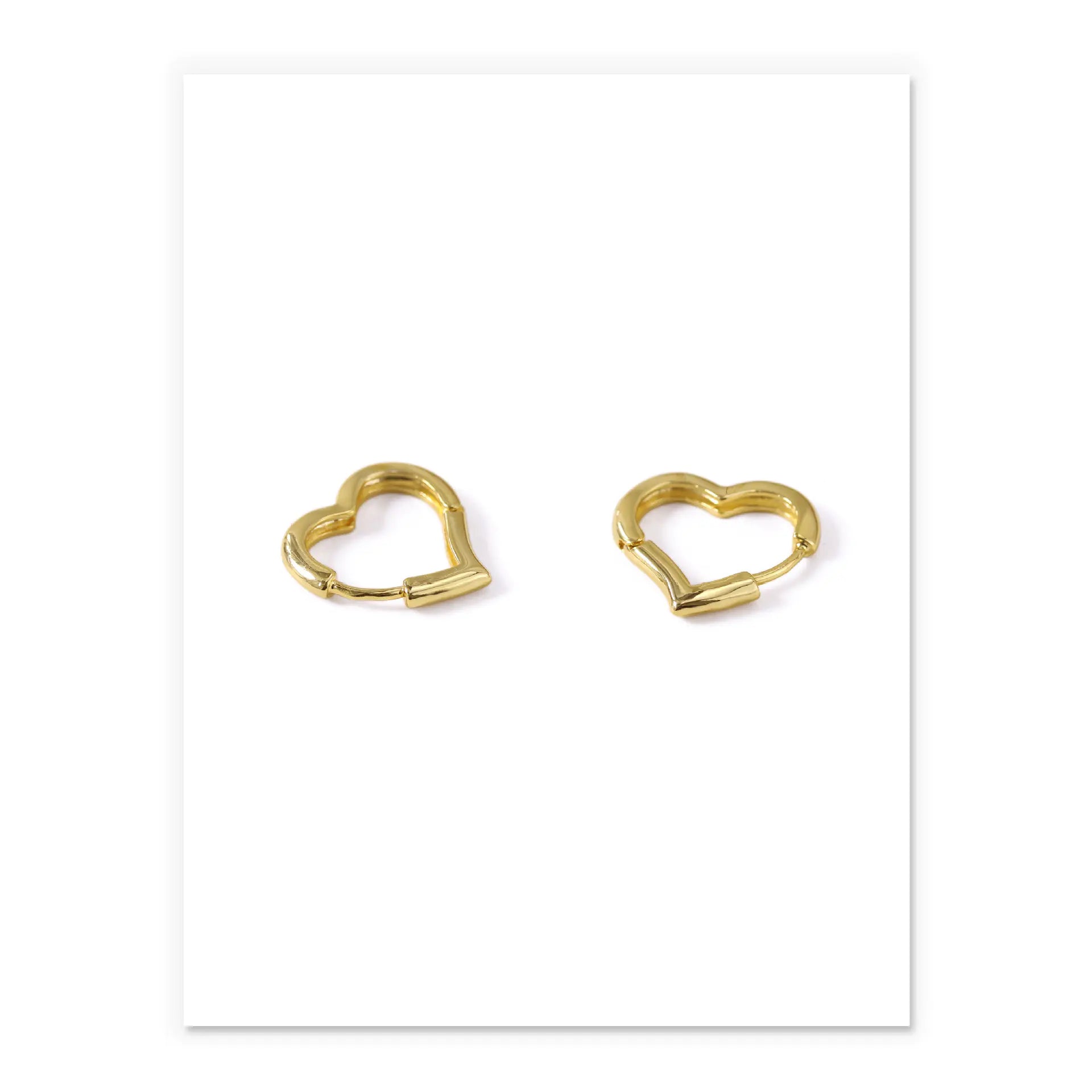 Minimalist Heart Earrings