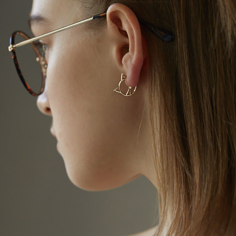 S925 Silver Cat Earrings