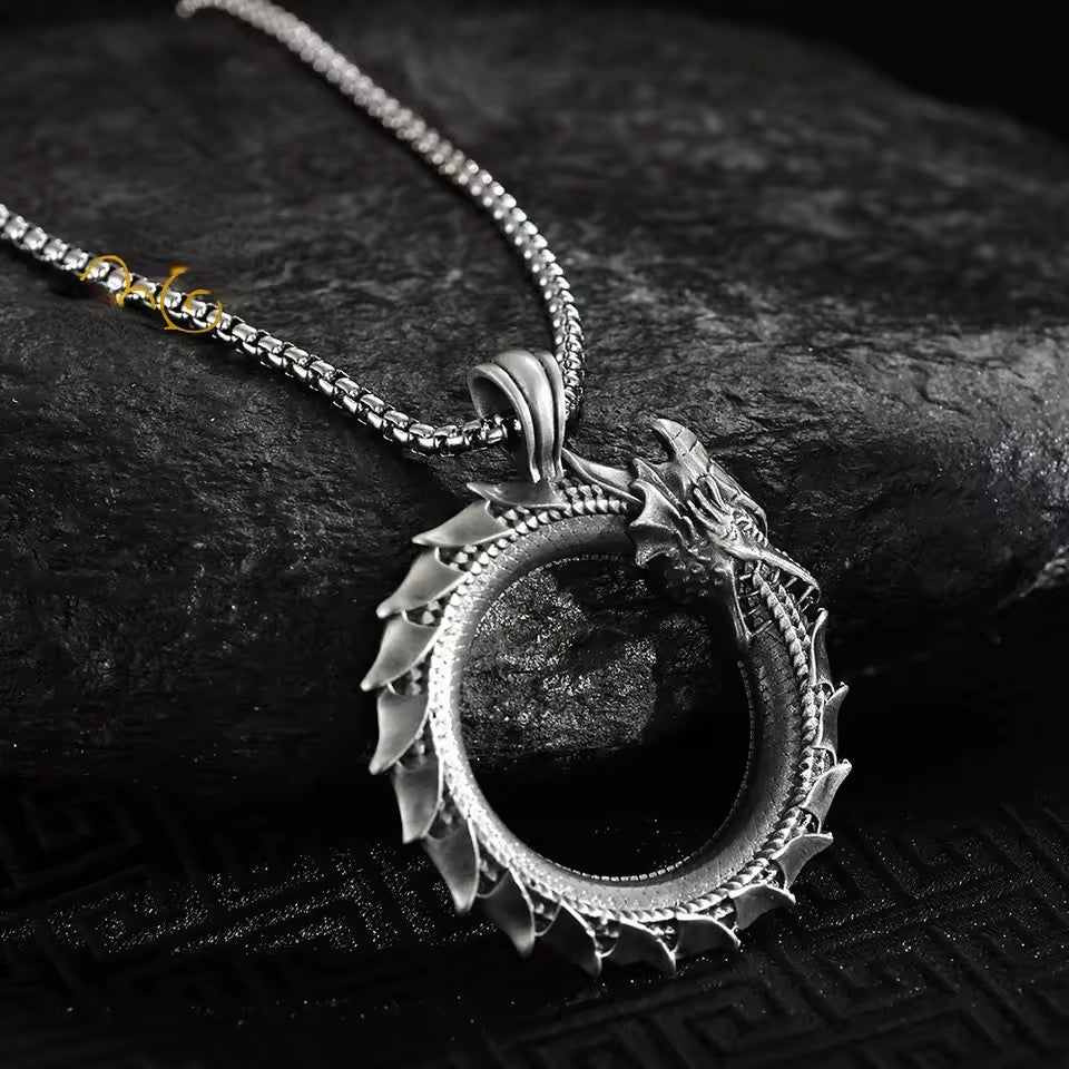 Circle Dragon Pendant Chain