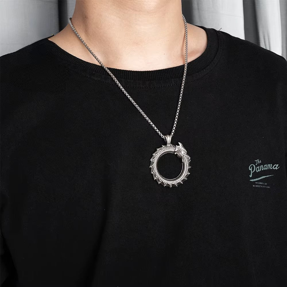 Circle Dragon Pendant Chain