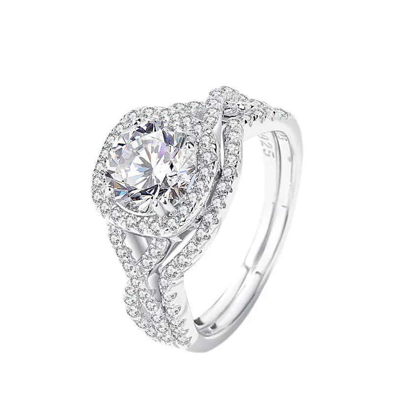 Stylish Moissanite Ring