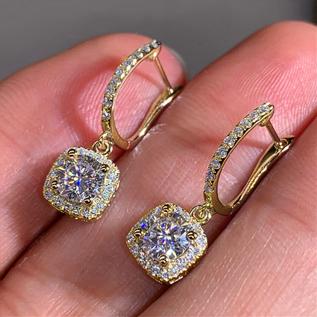 Luxury Square Zircon Earrings
