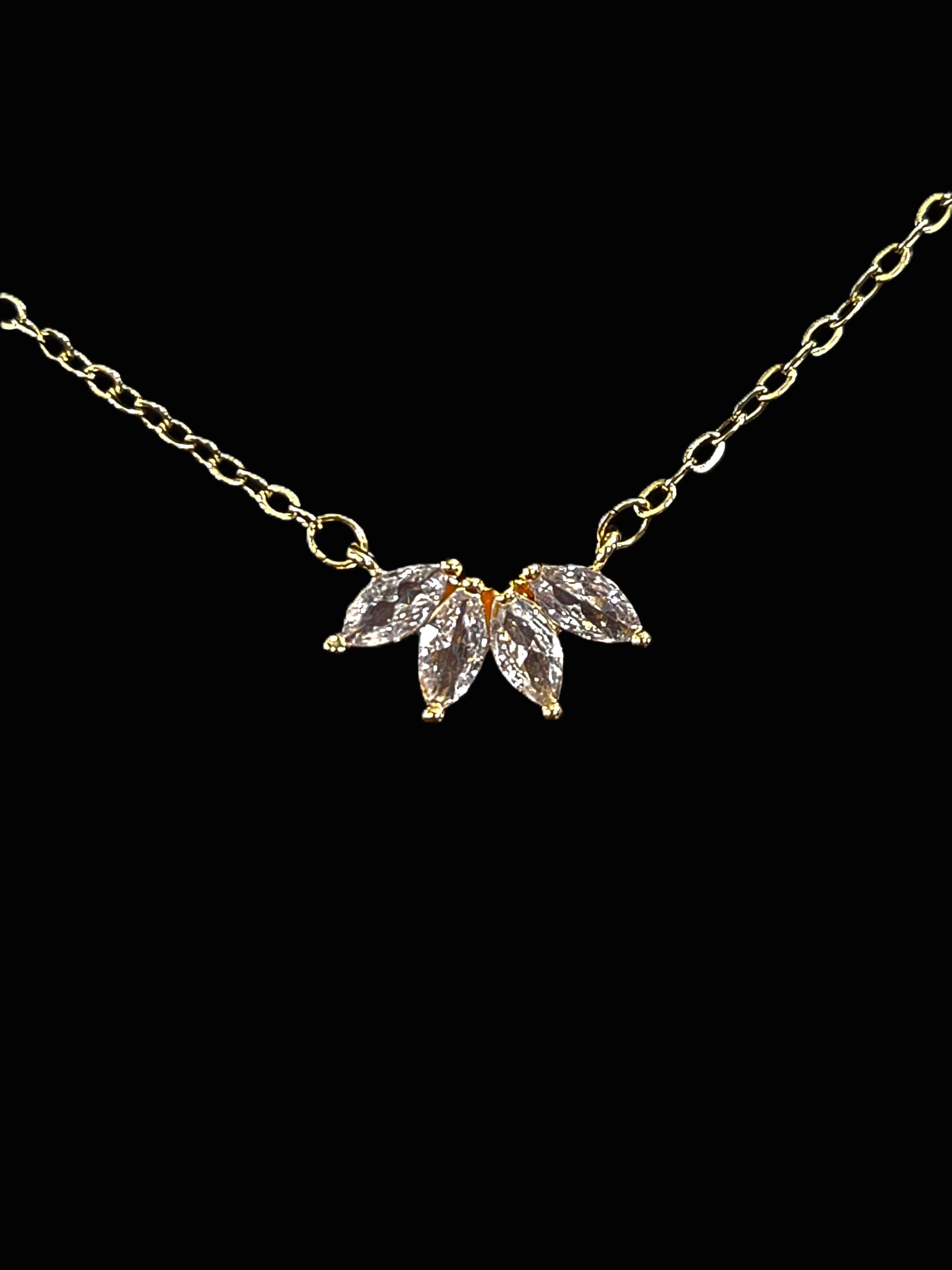 Marquise Zircon Stone Necklace