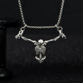 Hanging Skeleton Pendant Necklace