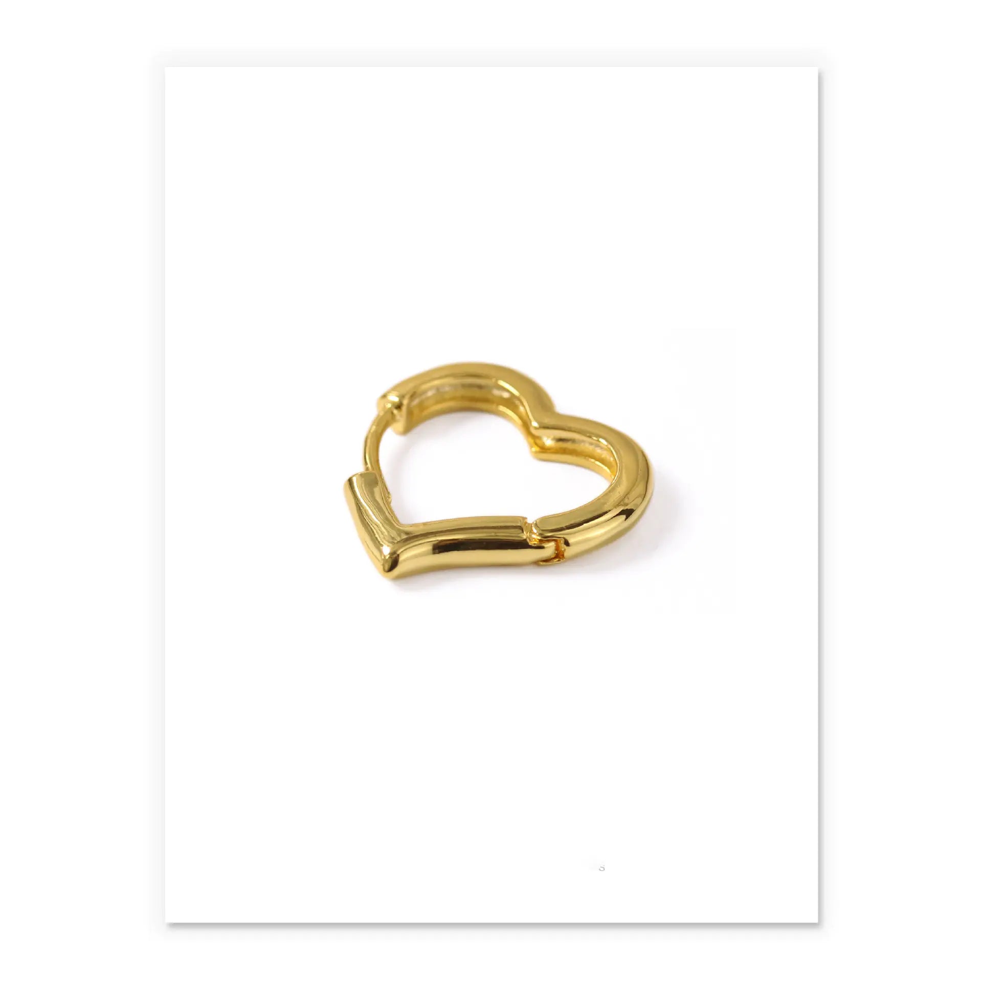 Minimalist Heart Earrings