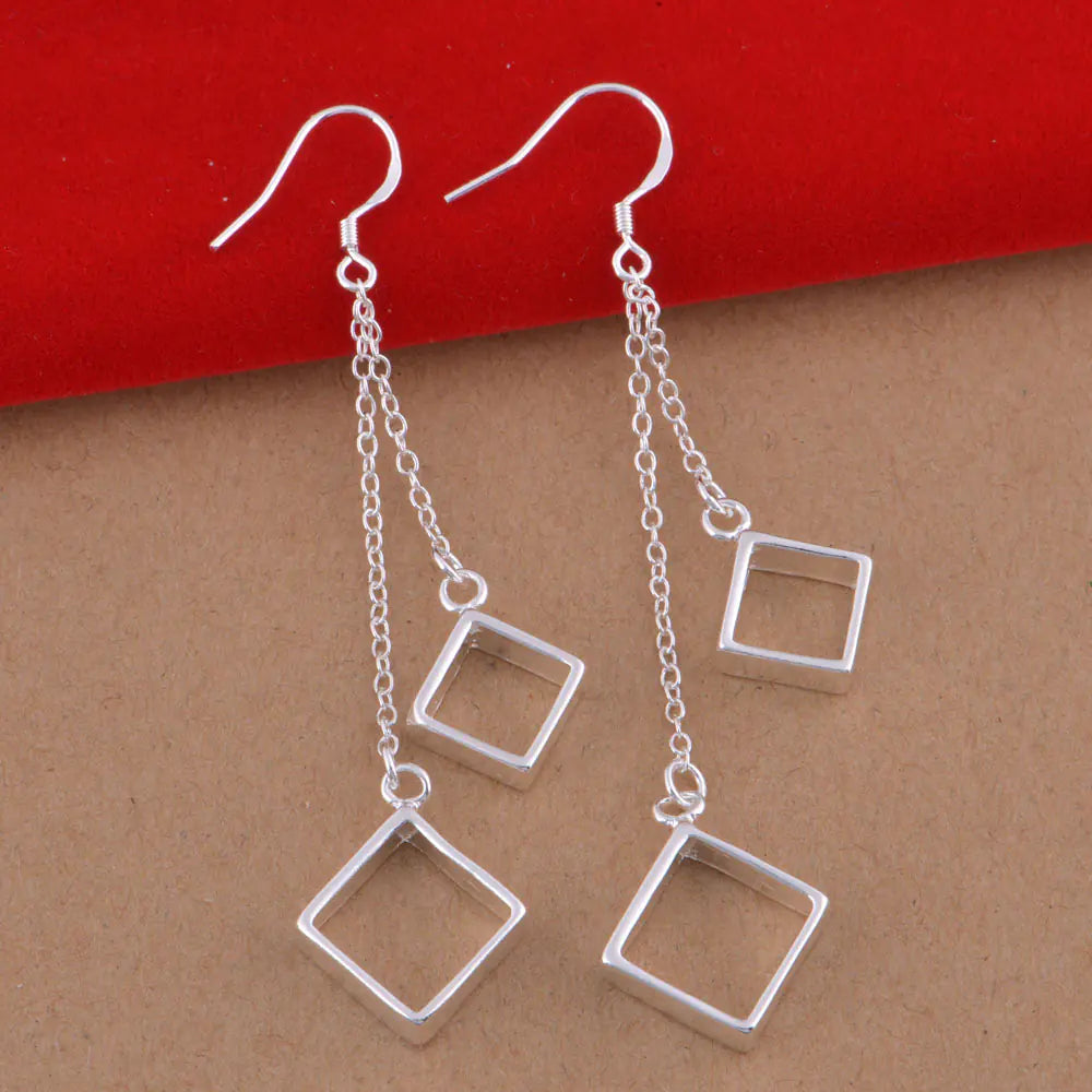 Square Dangle Earrings