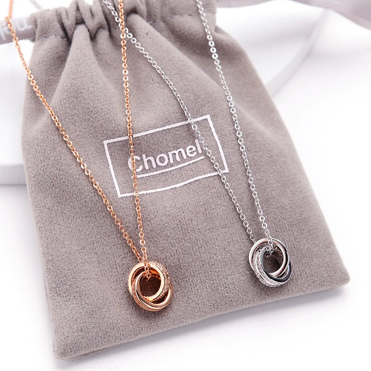 Double Ring Necklace