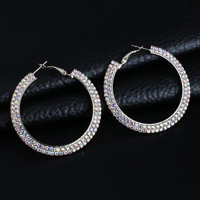 Crystal Hoop Earrings