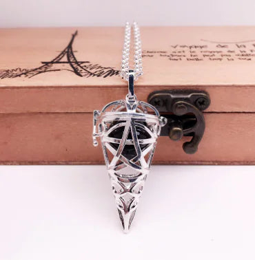 Glass Sphere Locket Necklace