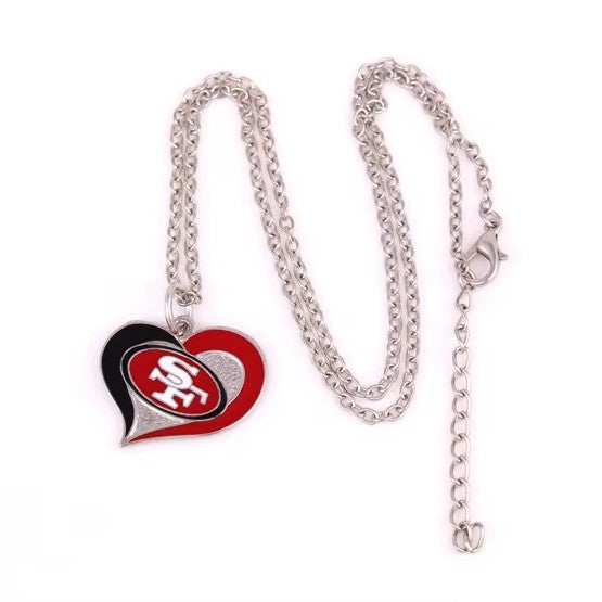 NFL Women's Heart Pendant Necklace