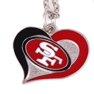 NFL Women's Heart Pendant Necklace